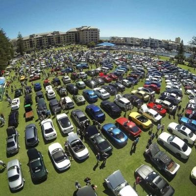 japanese cars on display at Wigley Reserve