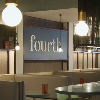 Empty Booths inside Fourth