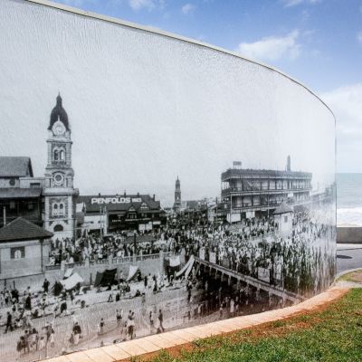 photo of moseley square on a toilet building