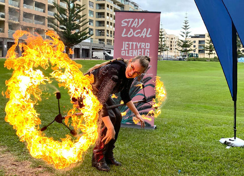 Fire performer