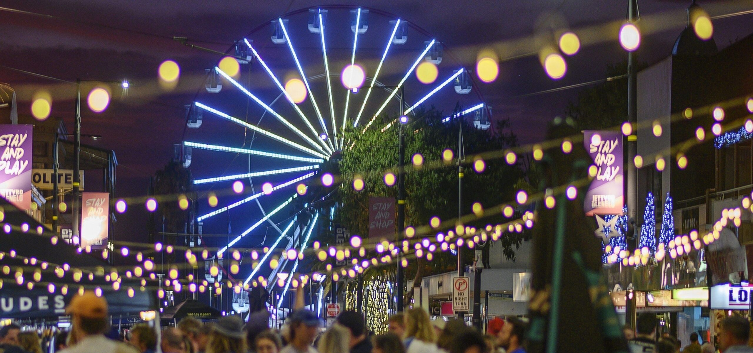 moseley square at night