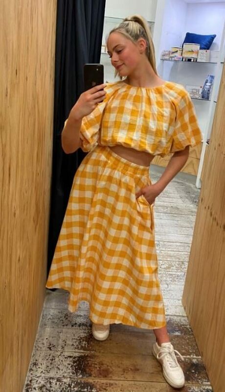 Checked dress