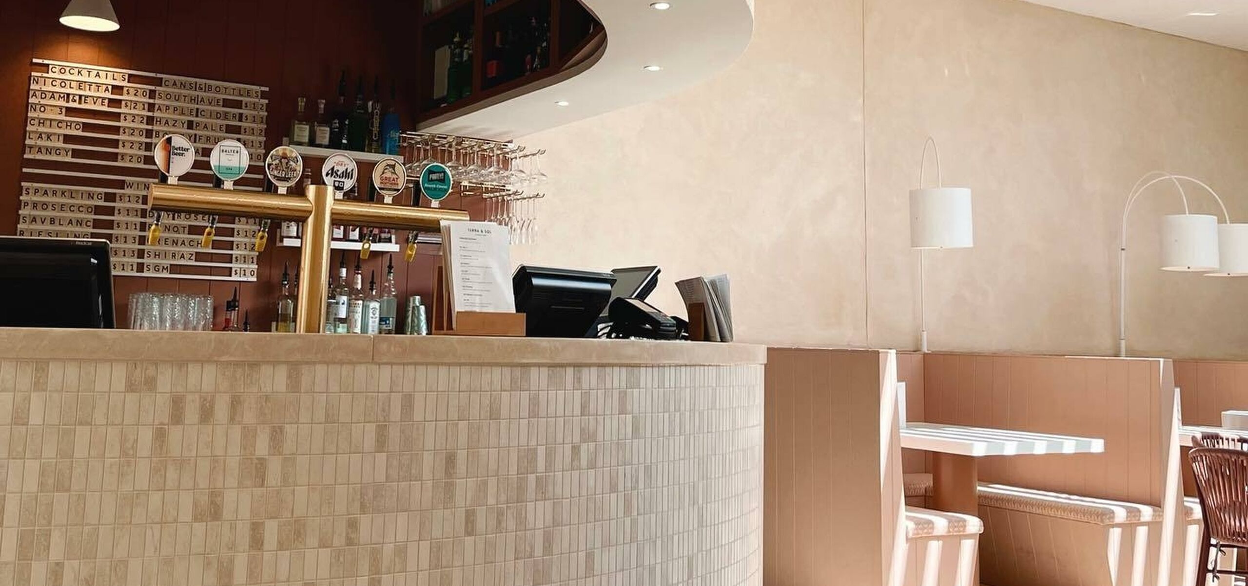 Bar at Terra and Sol Beer Garden