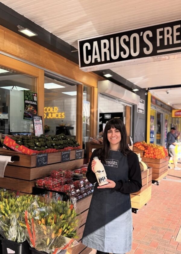grocer outside carusos fresh food