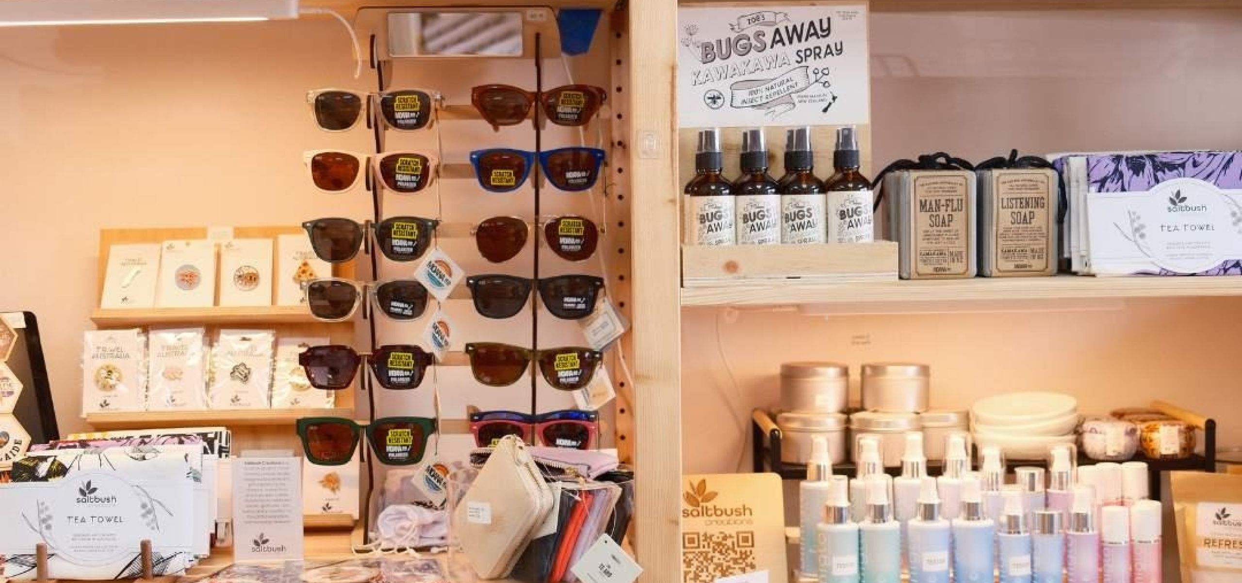 inside of shop  "a little retail therapy