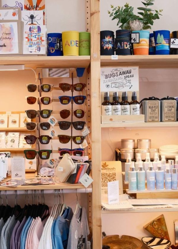 inside of shop  "a little retail therapy