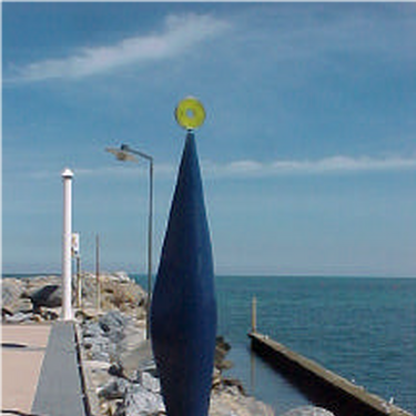 celestial reduction with the ocean in the background