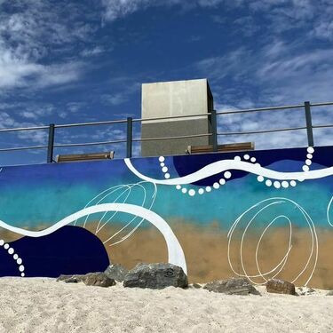 image of artwork on the pumping station