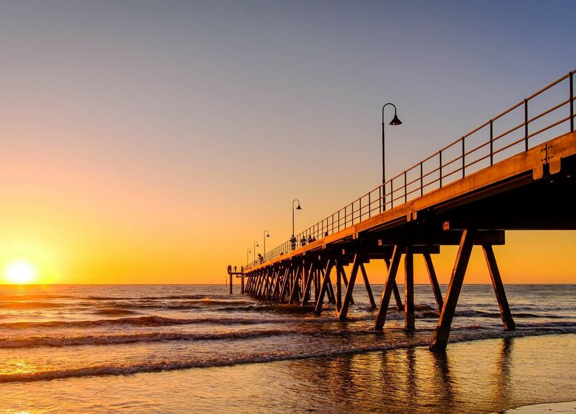 Glenelg Jetty at sunset